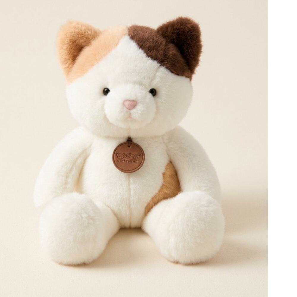 The Green Party × BiJi Xiong Calico Cat Teddy Bear Plush 14" Stuffed Animal